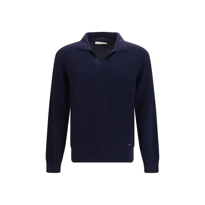 Brooksfield Blue Wool Oves Aries Cardigan