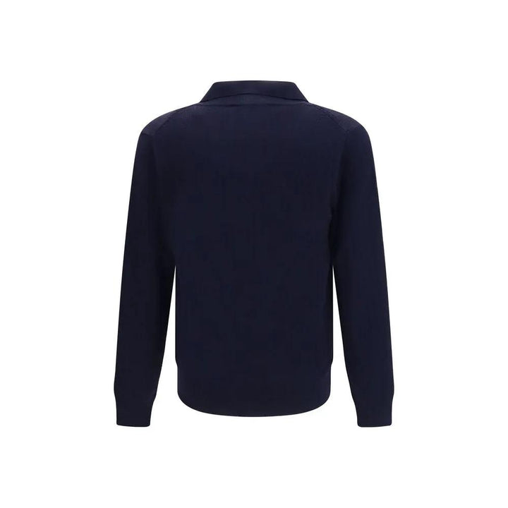 Brooksfield Blue Wool Oves Aries Cardigan