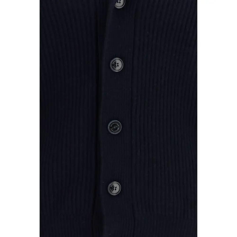 Brooksfield Blue Wool Oves Aries Cardigan