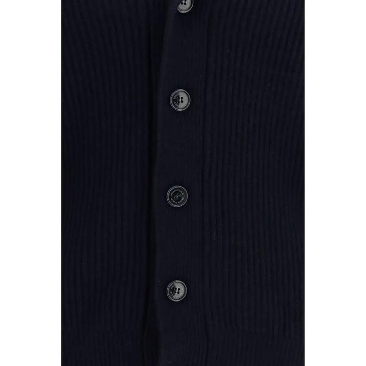 Brooksfield Blue Wool Oves Aries Cardigan
