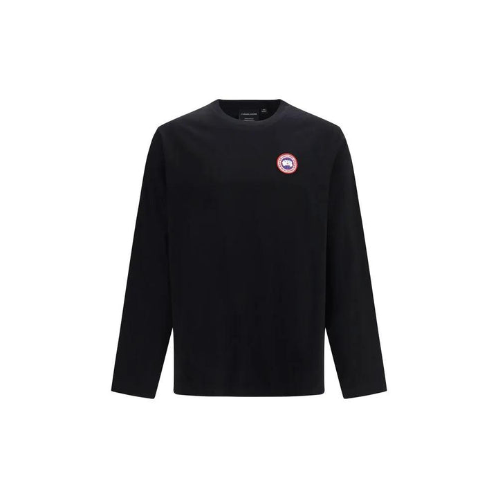 Canada Goose Black Cotton Long Sleeve T-Shirt