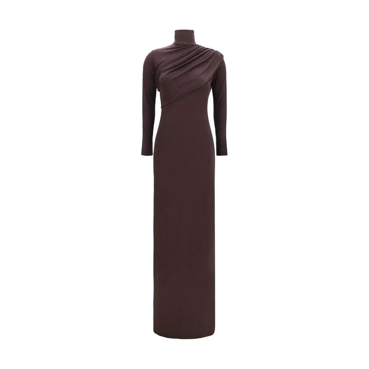 Courrèges Brown Viscose Casual Dress