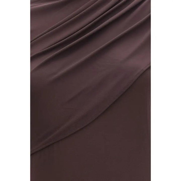 Courrèges Brown Viscose Casual Dress