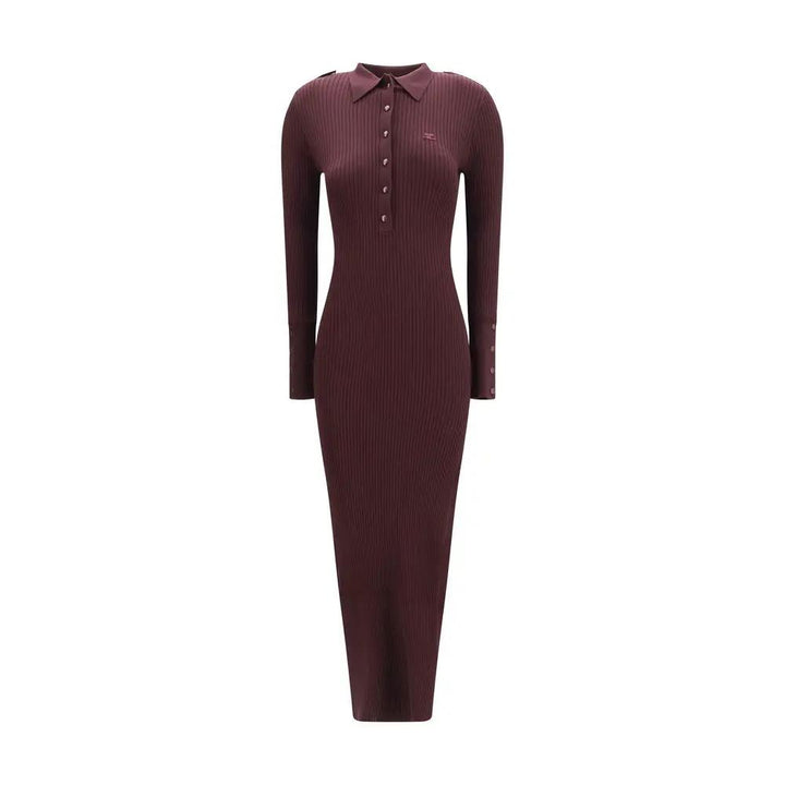 Courrèges Purple Viscose Long Dress