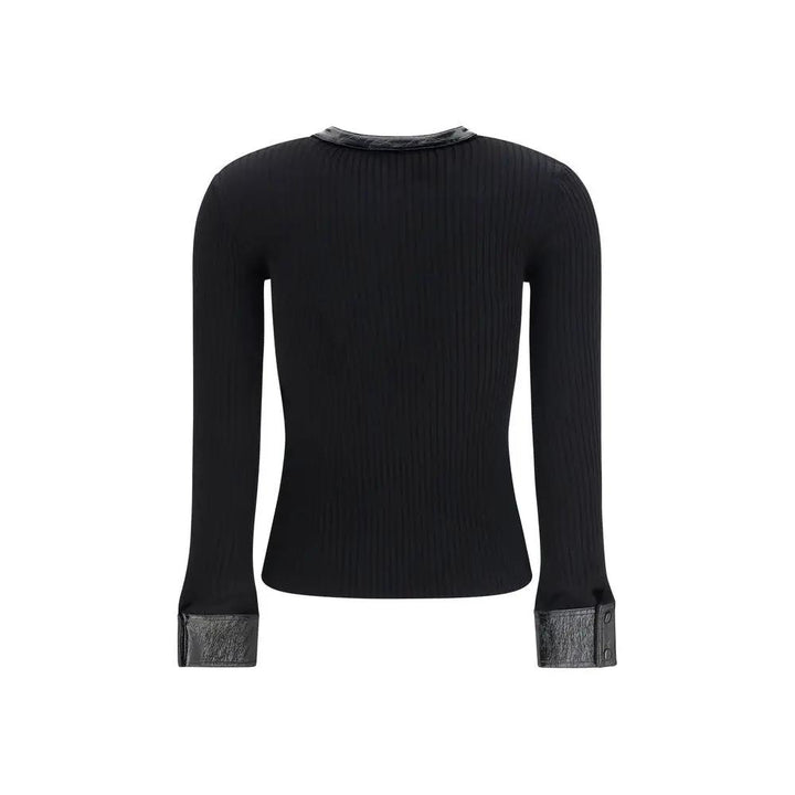 Courrèges Black Viscose Cardigan