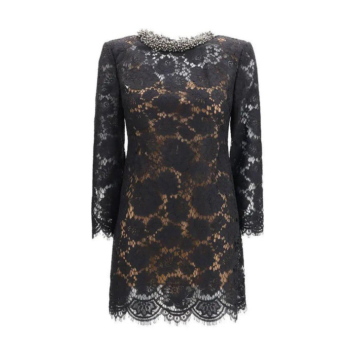 Self-Portrait Black Polyamide Casual Dress