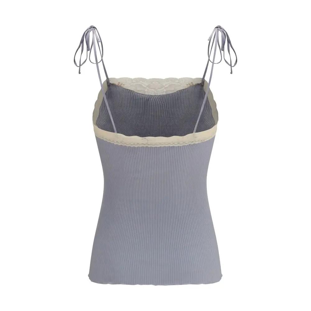 Chloé Sample Sale | Chloé Blue Cashmere T-Shirt - | Designer outlet