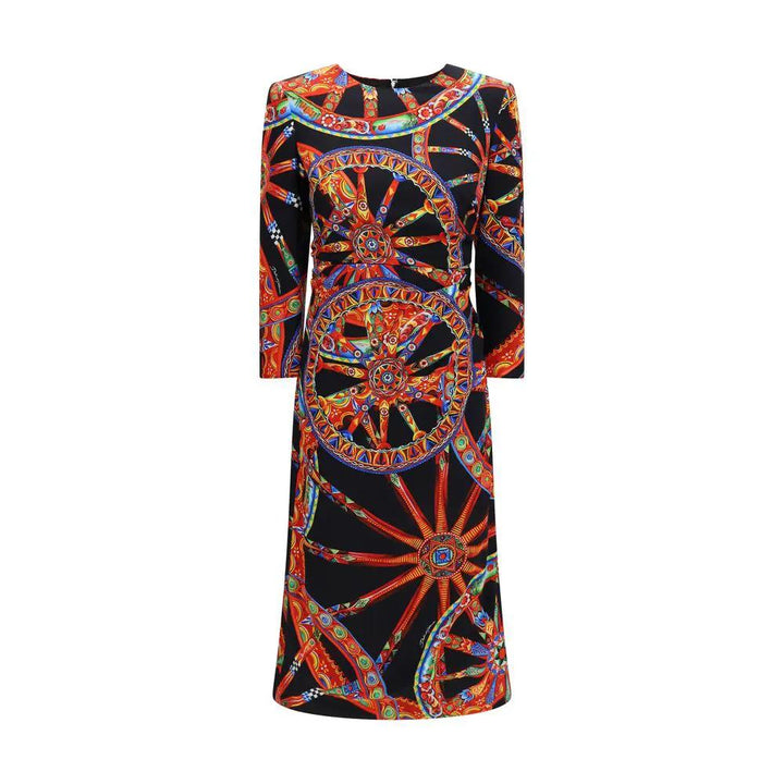 Dolce &amp; Gabbana Multicolor Silk Cocktail Dress