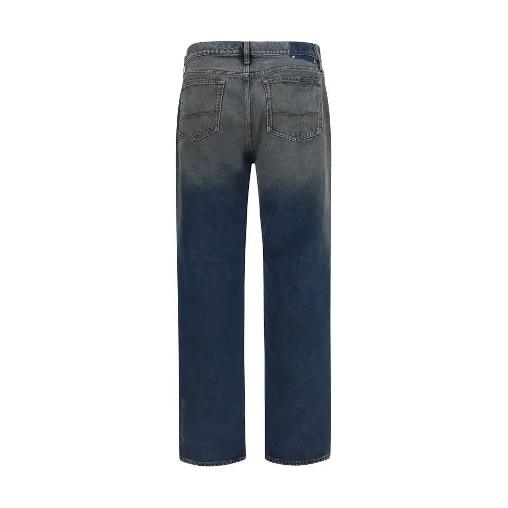 Golden Goose Sample Sale | Golden Goose Blue Cotton Straight-Leg Jeans - | Designer outlet