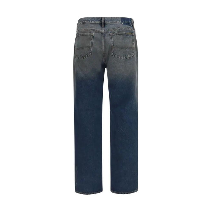 Golden Goose Blue Cotton Relaxed Fit Jeans