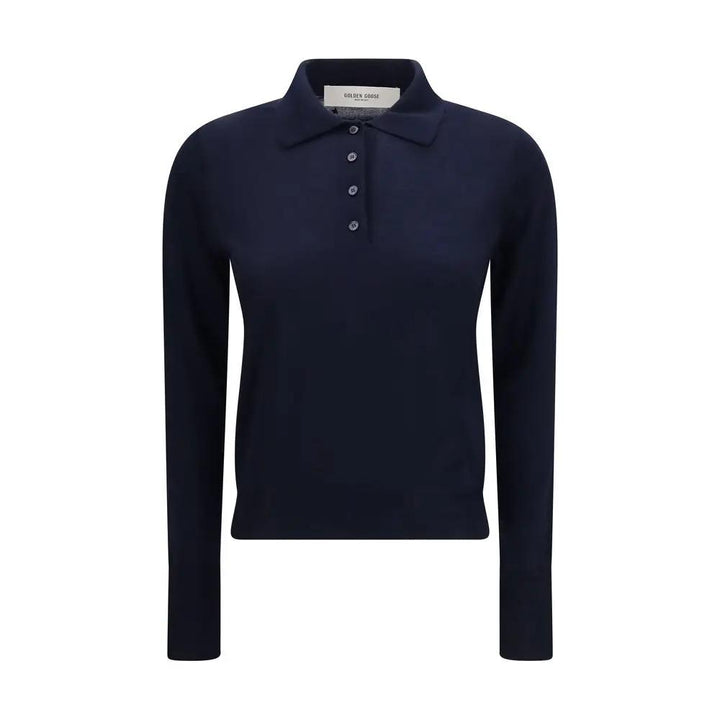 Golden Goose Blue Wool Oves Aries Shirt