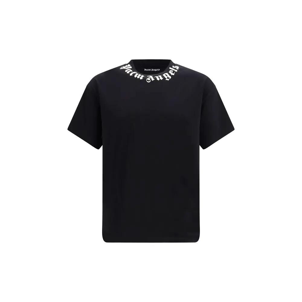 Palm Angels Black Cotton T-Shirt