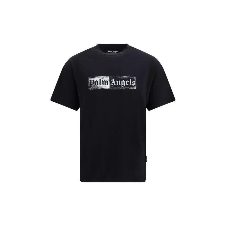Palm Angels Black Cotton T-Shirt