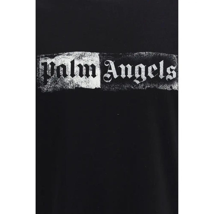 Palm Angels Black Cotton T-Shirt