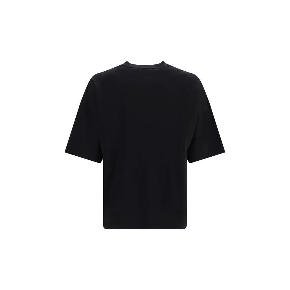 Palm Angels Black Cotton T-Shirt