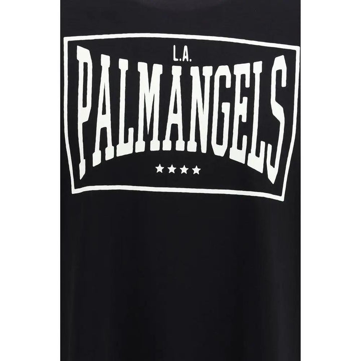 Palm Angels Black Cotton T-Shirt