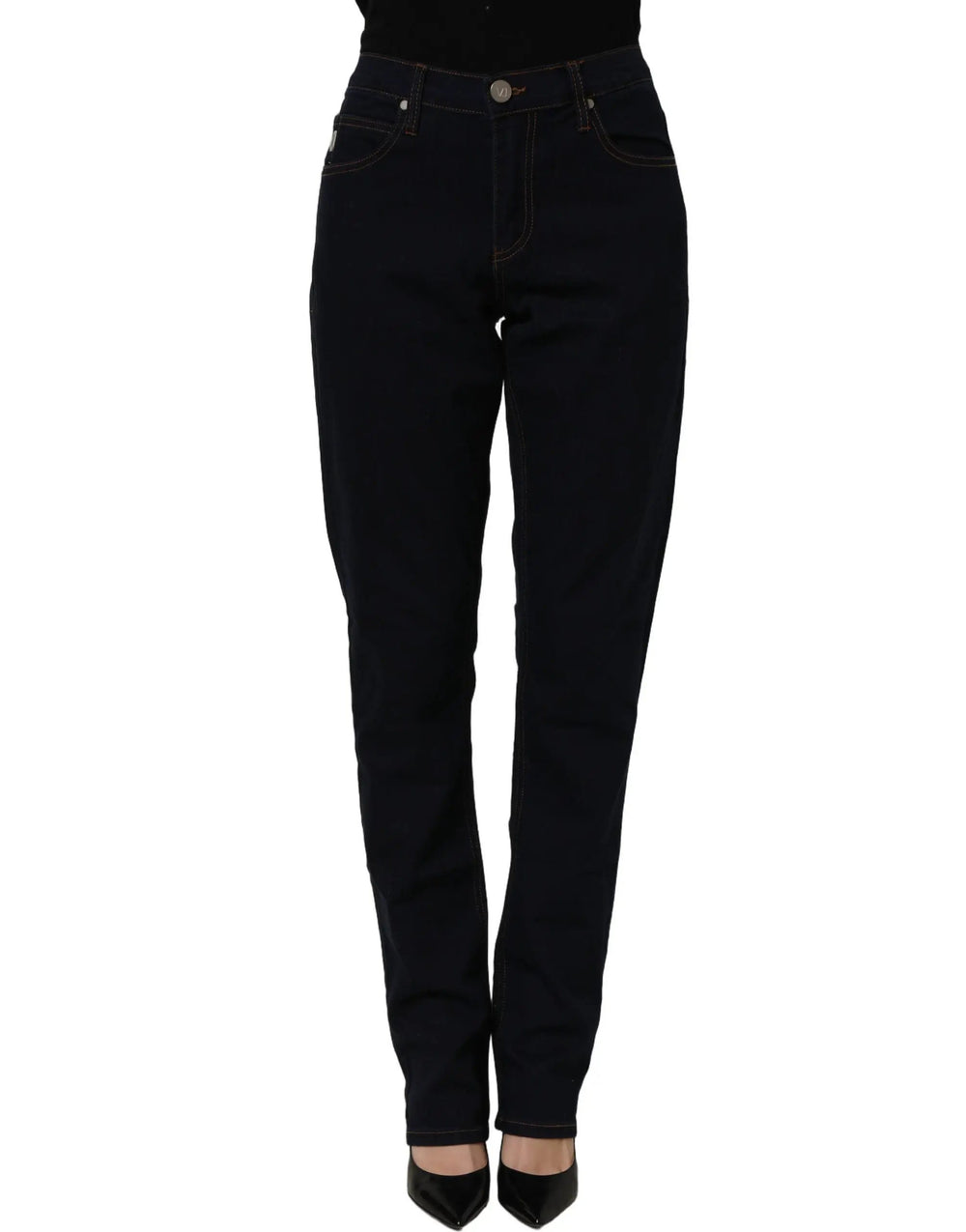 Versace Jeans Couture Sample Sale | Versace Jeans Couture Blue High Waist Skinny Denim Trouser Jeans - | Designer outlet