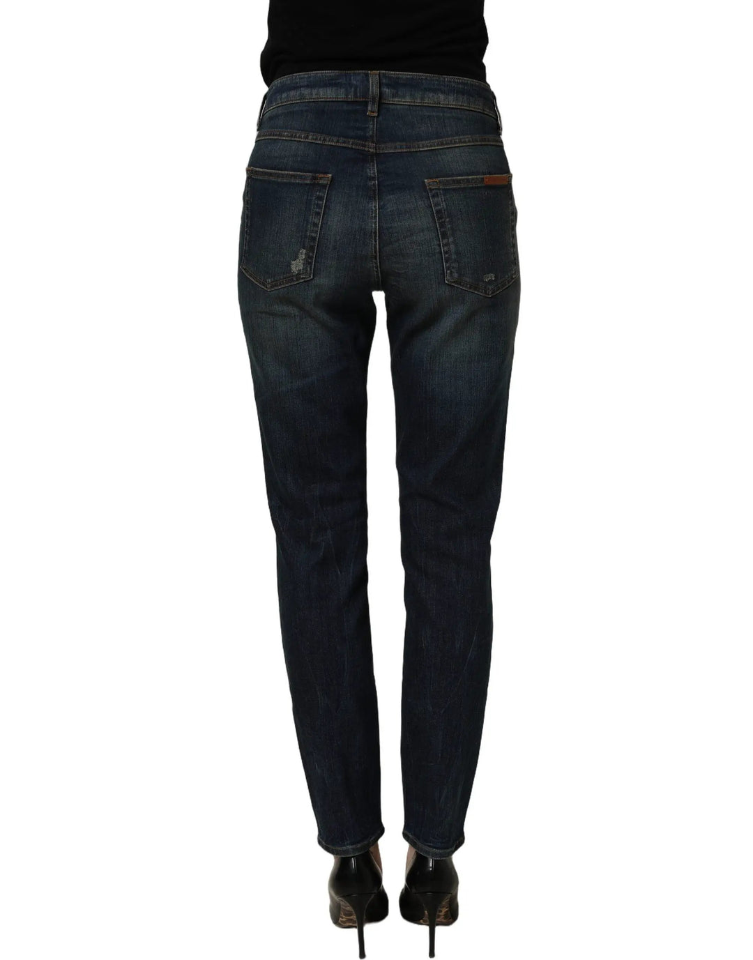 Dolce &amp; Gabbana Blue Cotton Stretch Skinny Denim Jeans