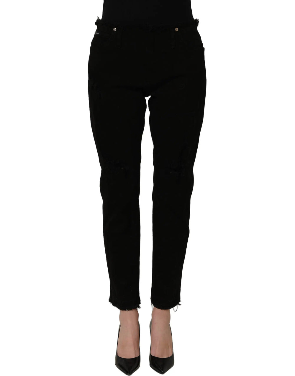 Dolce & Gabbana Sample Sale | Dolce & Gabbana Black Cotton Skinny Denim Trouser Jeans - | Designer outlet