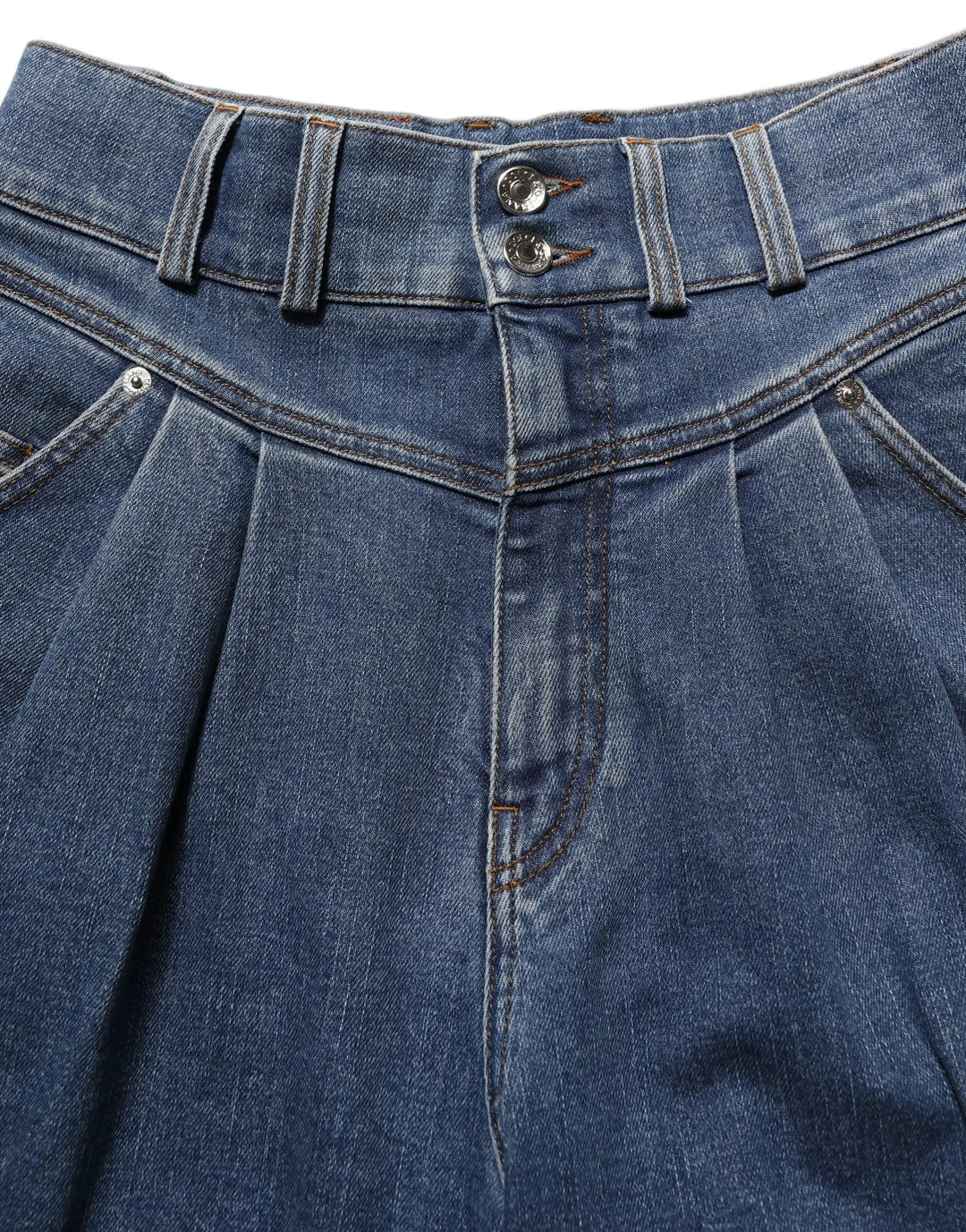 Dolce &amp; Gabbana Dark Blue Cotton Stretch Tapered Denim Jeans