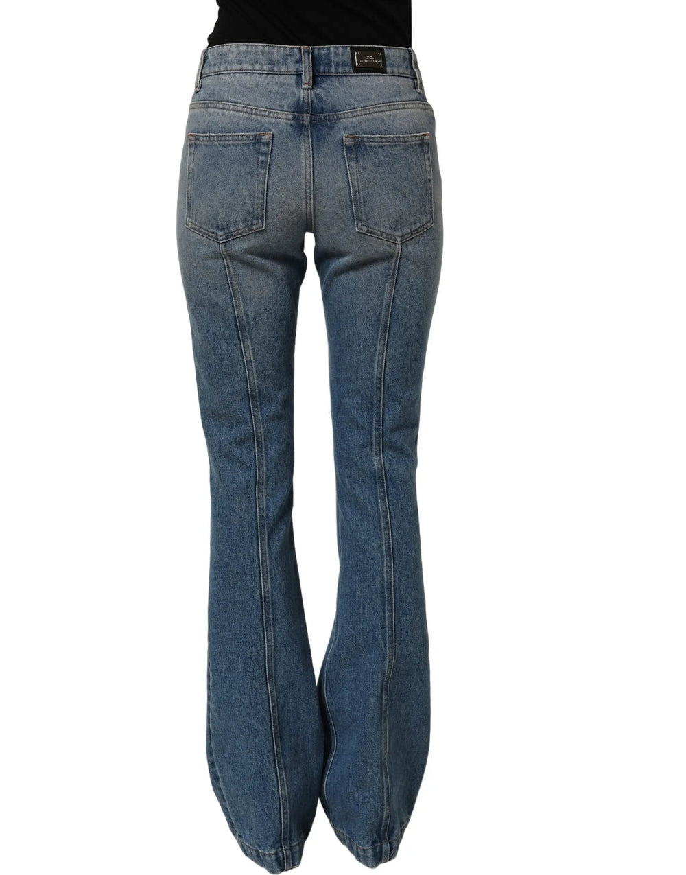 Dolce & Gabbana Sample Sale | Dolce & Gabbana Blue Cotton Boot Cut Denim Trouser Jeans - | Designer outlet