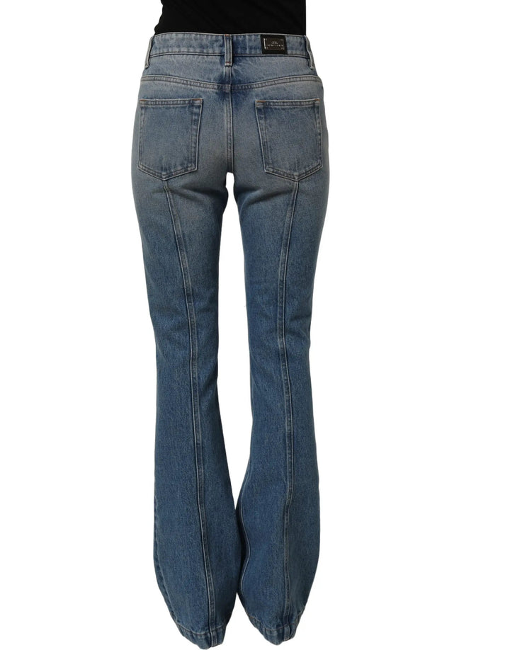Dolce &amp; Gabbana Blue Cotton Boot Cut Denim Trouser Jeans