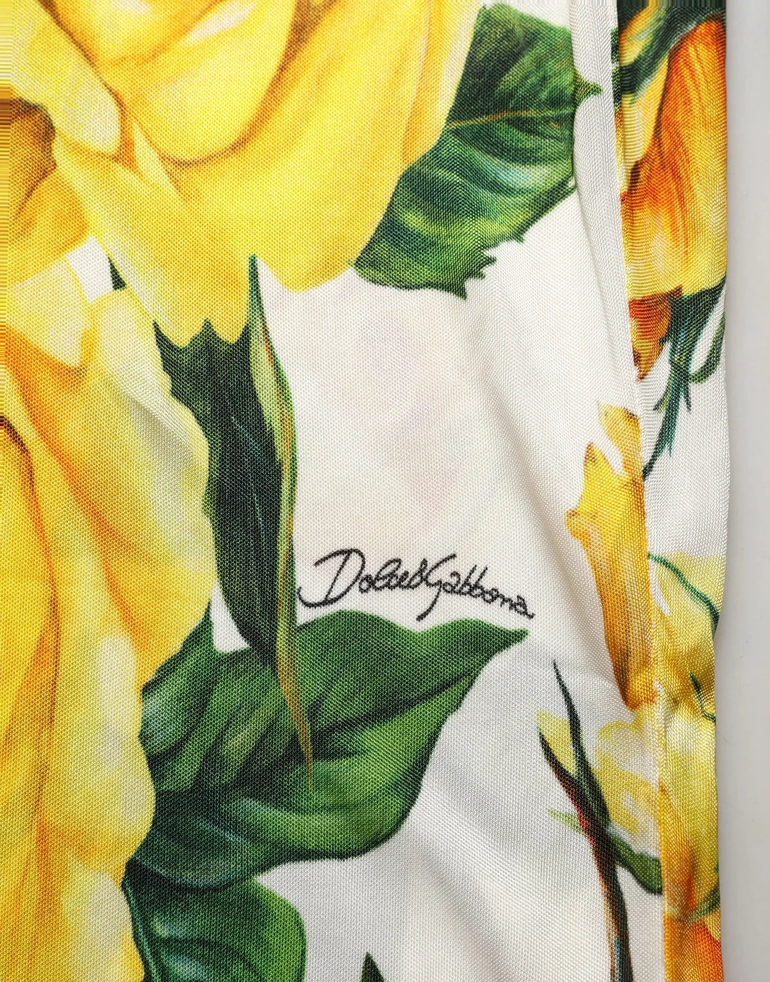 Dolce &amp; Gabbana Multicolor Floral High Waist Straight Pants