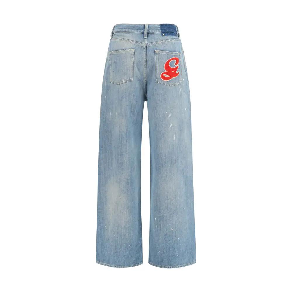 Golden Goose Sample Sale | Golden Goose Blue Cotton Boyfriend Jeans - | Designer outlet