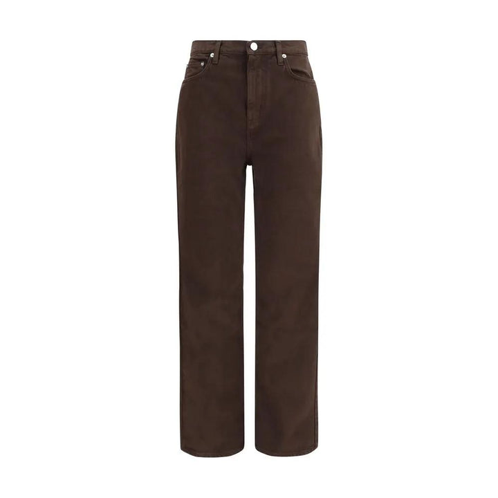 Loulou De Saison Sample Sale | Loulou De Saison Brown Cotton Straight-Leg Jeans - | Designer outlet