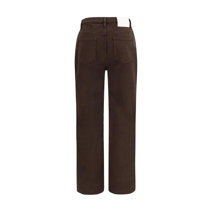 Loulou De Saison Sample Sale | Loulou De Saison Brown Cotton Straight-Leg Jeans - | Designer outlet