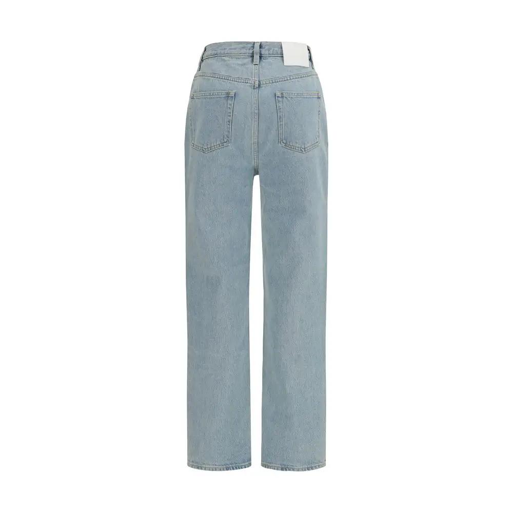 Loulou De Saison Sample Sale | Loulou De Saison Blue Cotton Straight-Leg Jeans - | Designer outlet