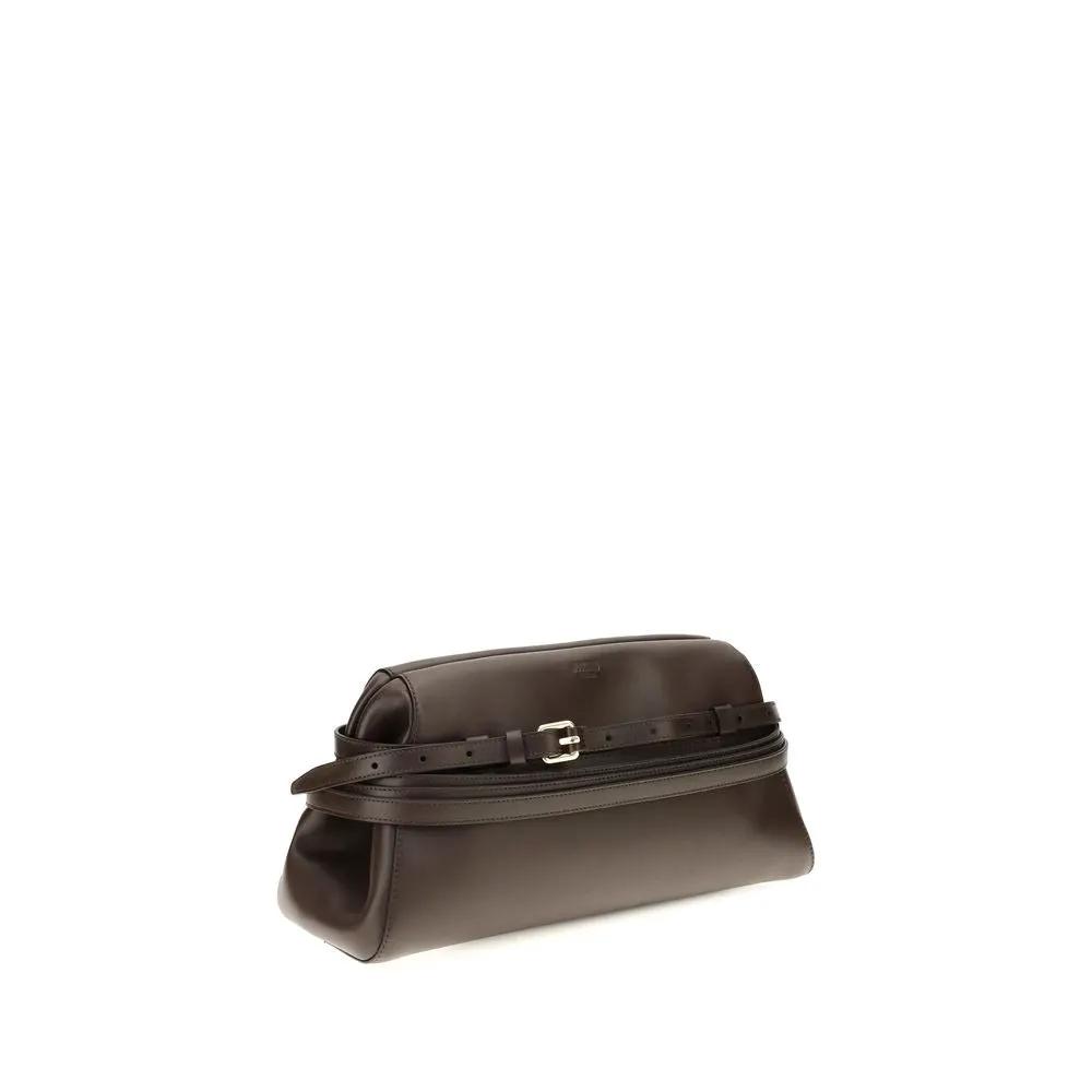 Moschino Sample Sale | Moschino Brown Goatskin Shoulder Bag - | Designer outlet