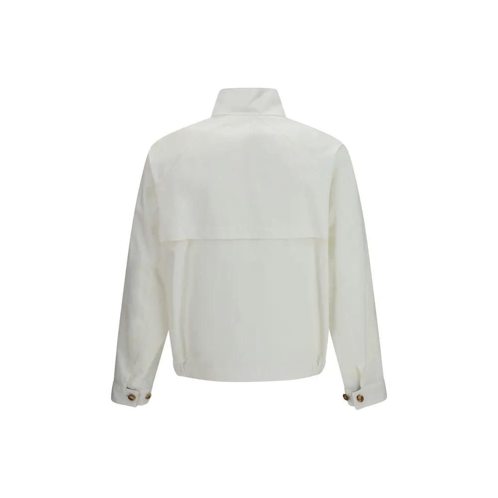 Brunello Cucinelli Sample Sale | Brunello Cucinelli White Cotton Full-Length Jacket - | Designer outlet