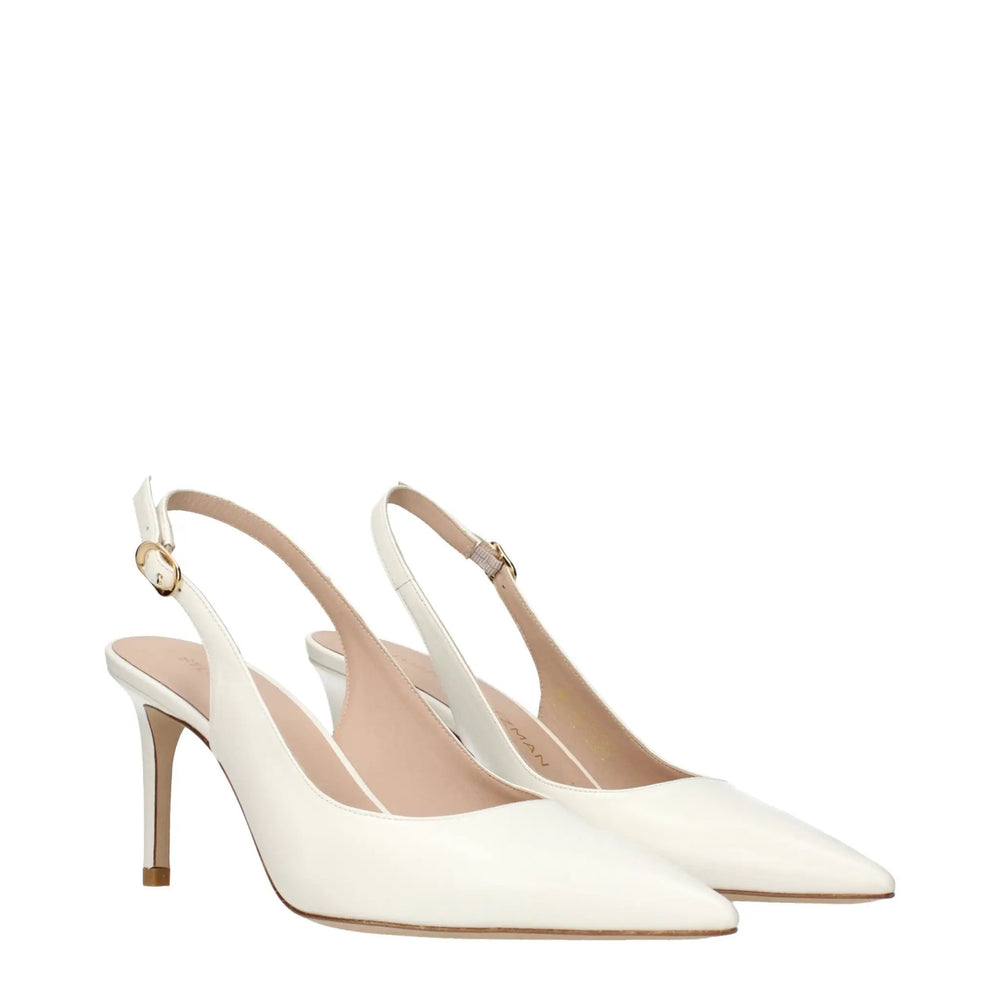 Stuart Weitzman Sample Sale | Stuart Weitzman Beige Leather High Heel Pumps - | Designer outlet