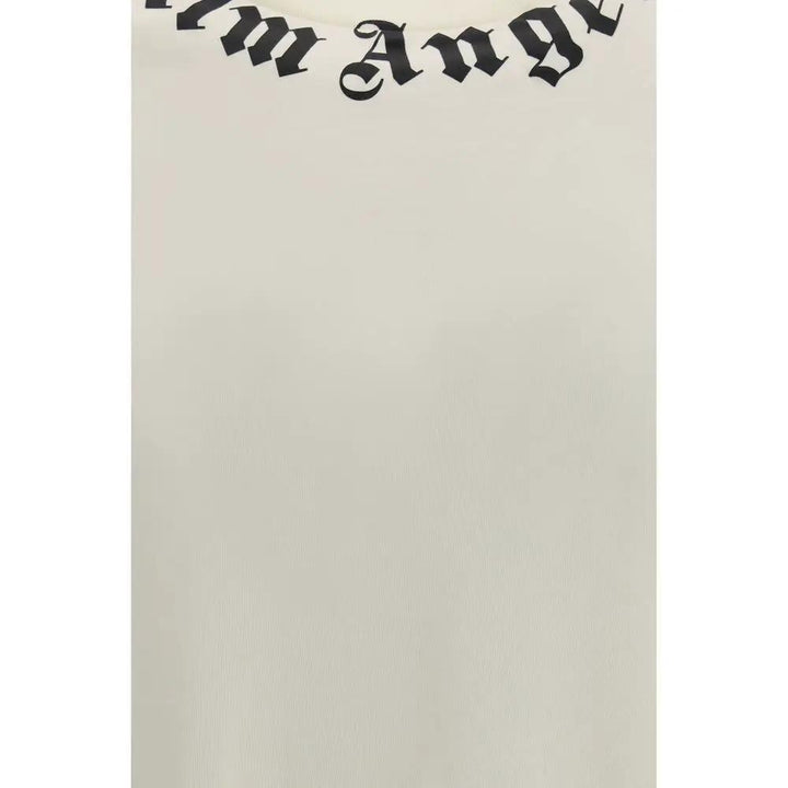 Palm Angels Beige Cotton T-Shirt