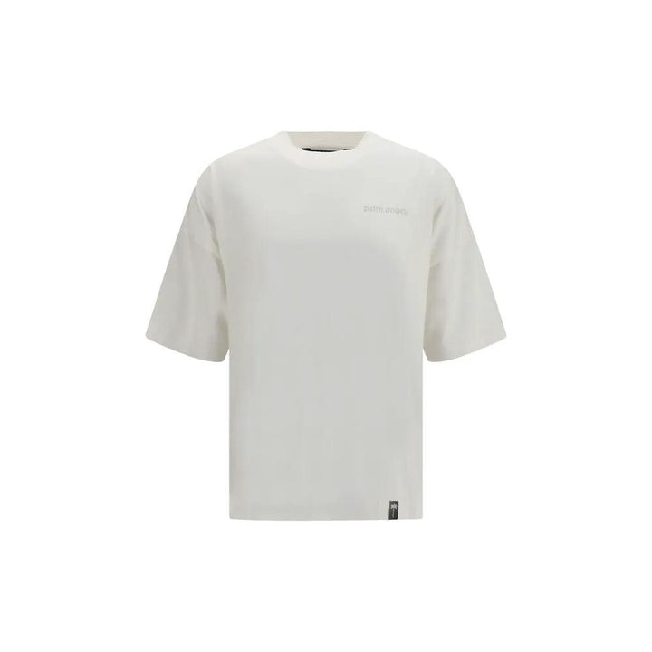 Palm Angels White Cotton T-Shirt