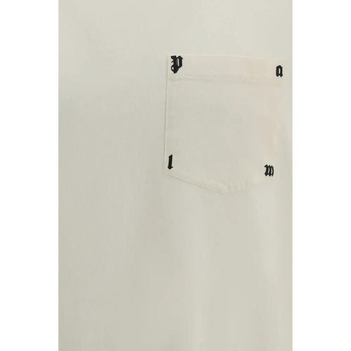 Palm Angels White Cotton T-Shirt