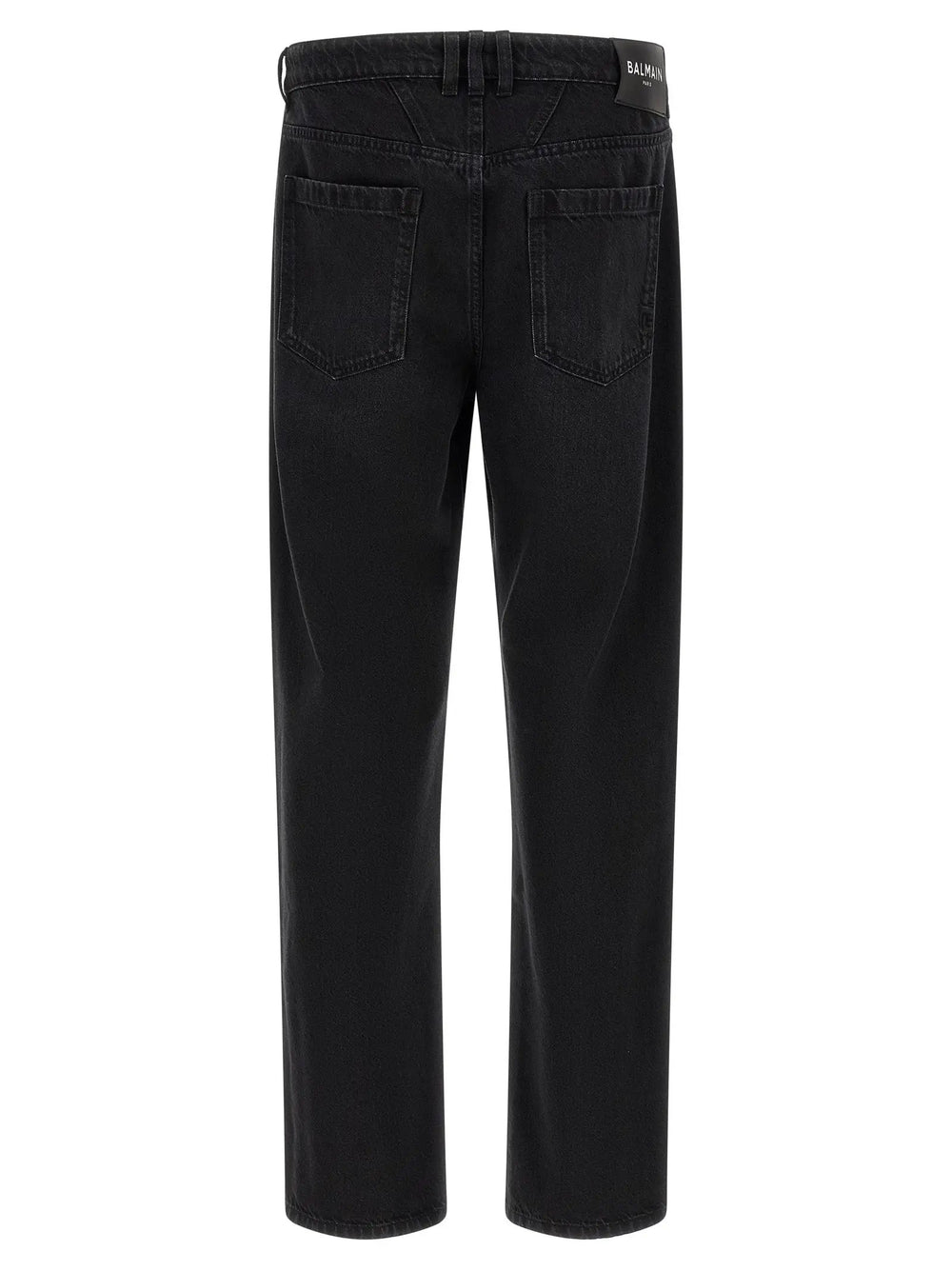 Balmain Sample Sale | Balmain Black Cotton Straight-Leg Jeans - | Designer outlet