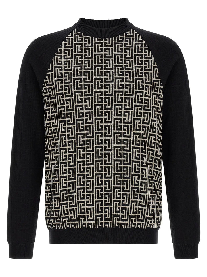 Balmain Bicolor Cotton Cardigan