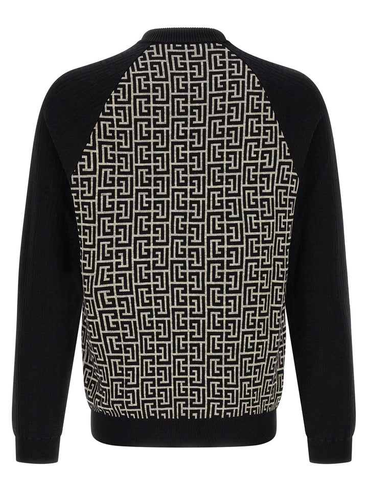Balmain Bicolor Cotton Cardigan