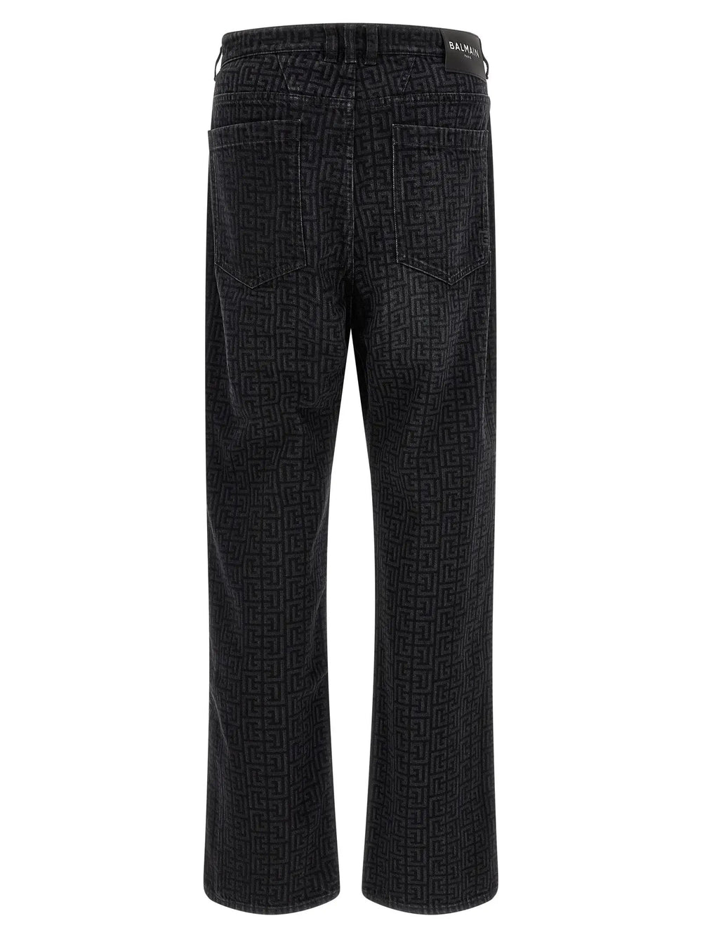 Balmain Sample Sale | Balmain Black Cotton Straight-Leg Jeans - | Designer outlet
