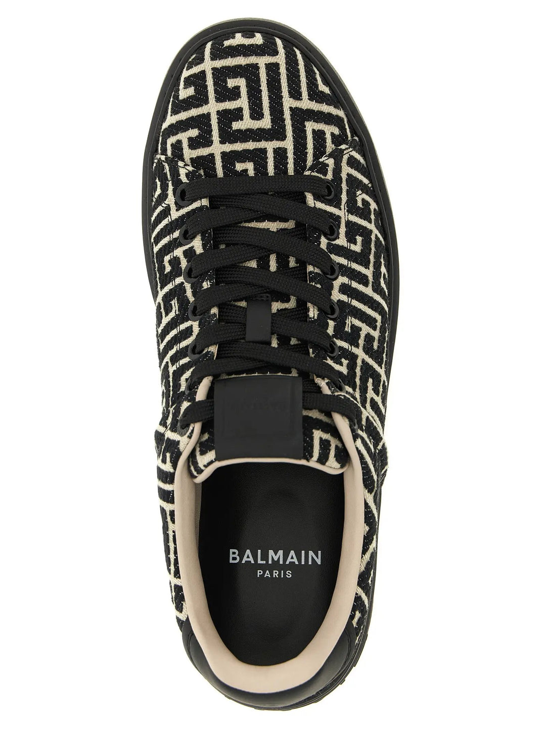 Balmain Bicolor Cotton Low Top Sneakers
