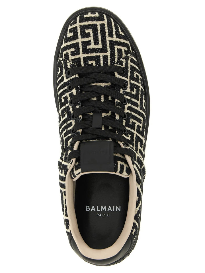 Balmain Bicolor Cotton Low Top Sneakers