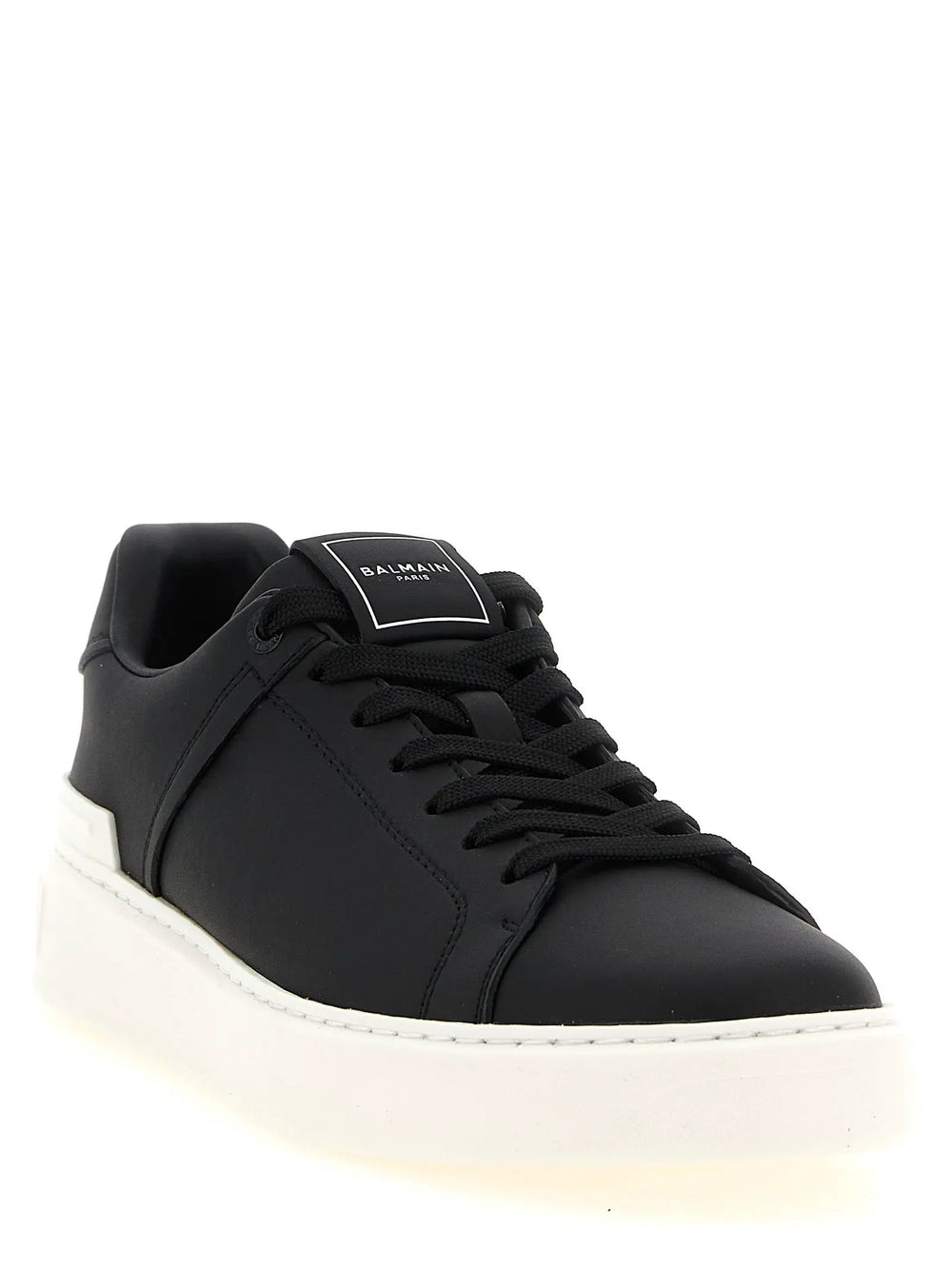 Balmain Sample Sale | Balmain Bicolor Calfskin Low Top Sneakers - | Designer outlet