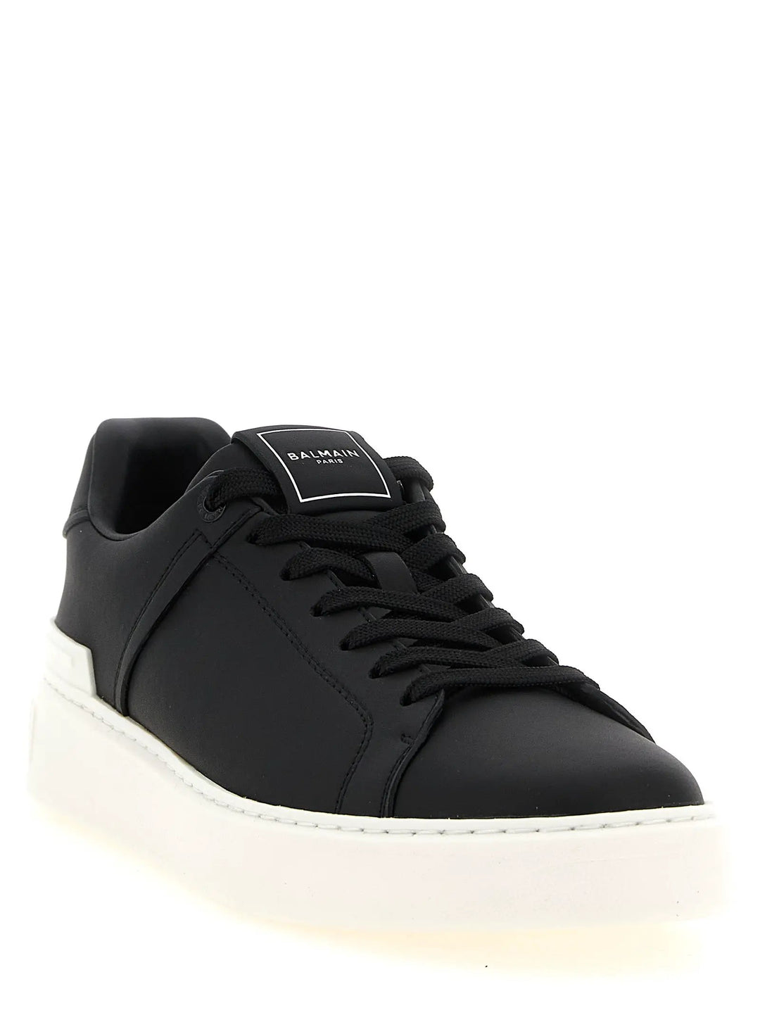 Balmain Bicolor Calfskin Low Top Sneakers