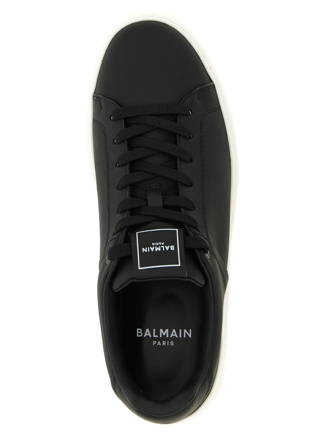 Balmain Bicolor Calfskin Low Top Sneakers