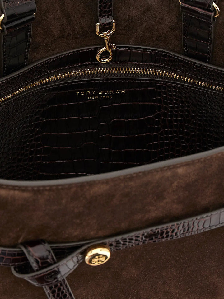 Tory Burch Brown Bovine Leather Crossbody Bag