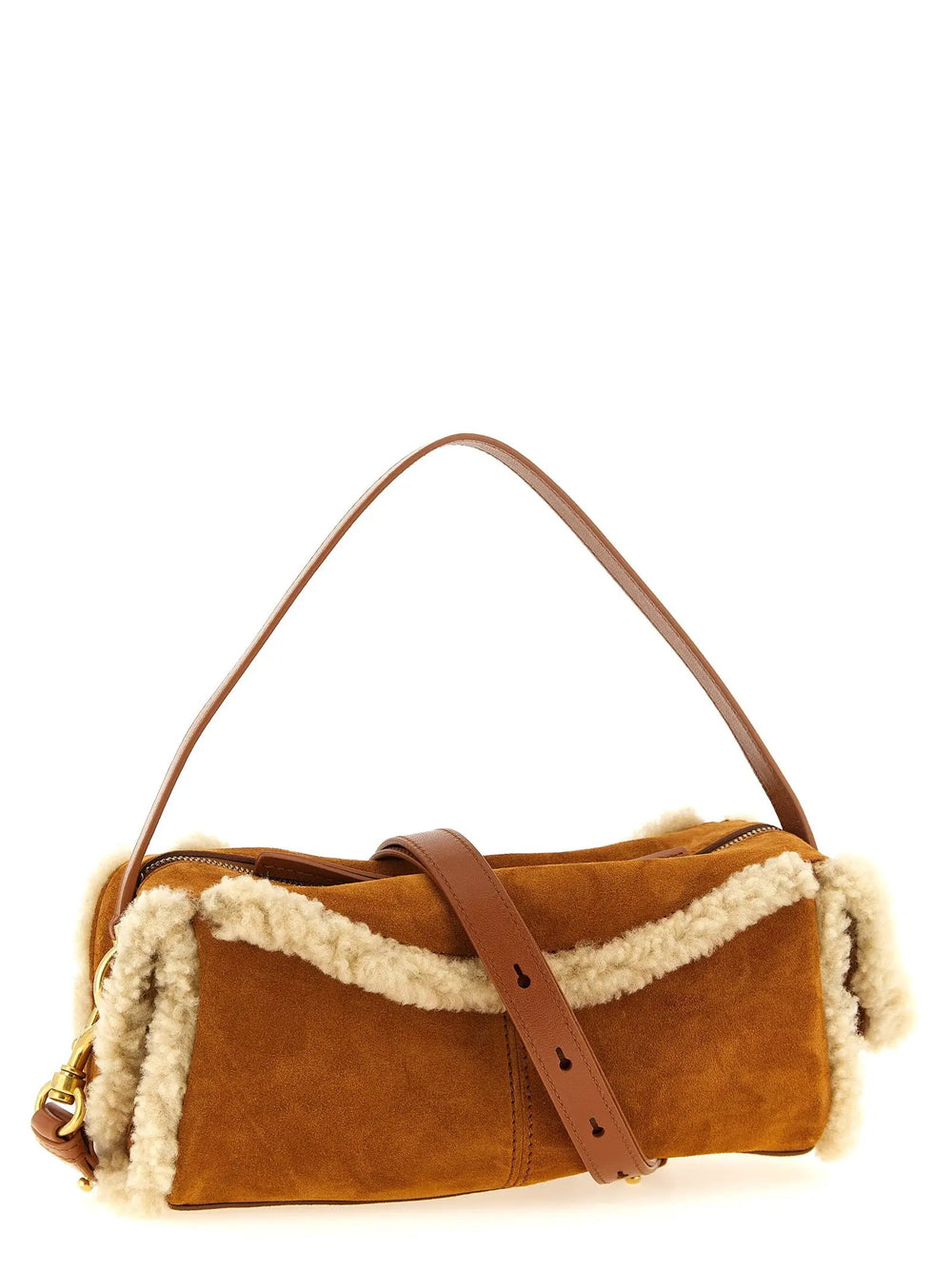 Balmain Sample Sale | Balmain Brown Calfskin Shoulder Bag - | Designer outlet