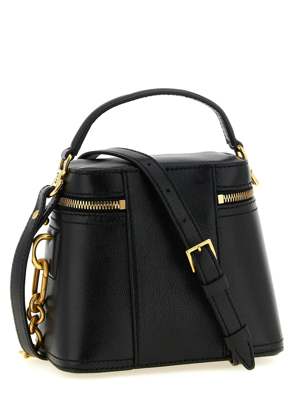 Balmain Sample Sale | Balmain Black Buffalo Leather Handbag - | Designer outlet