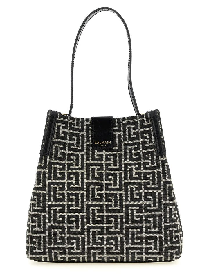 Balmain Bicolor Cotton Shoulder Bag